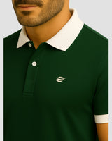 Natural Performance Polo - Dark Green