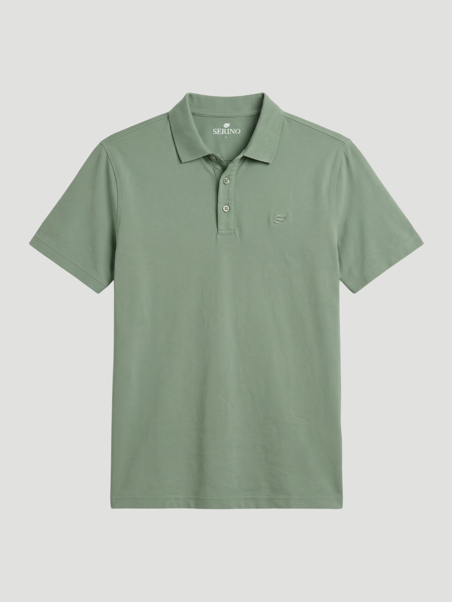 Natural Performance Polo - Salbeigrün