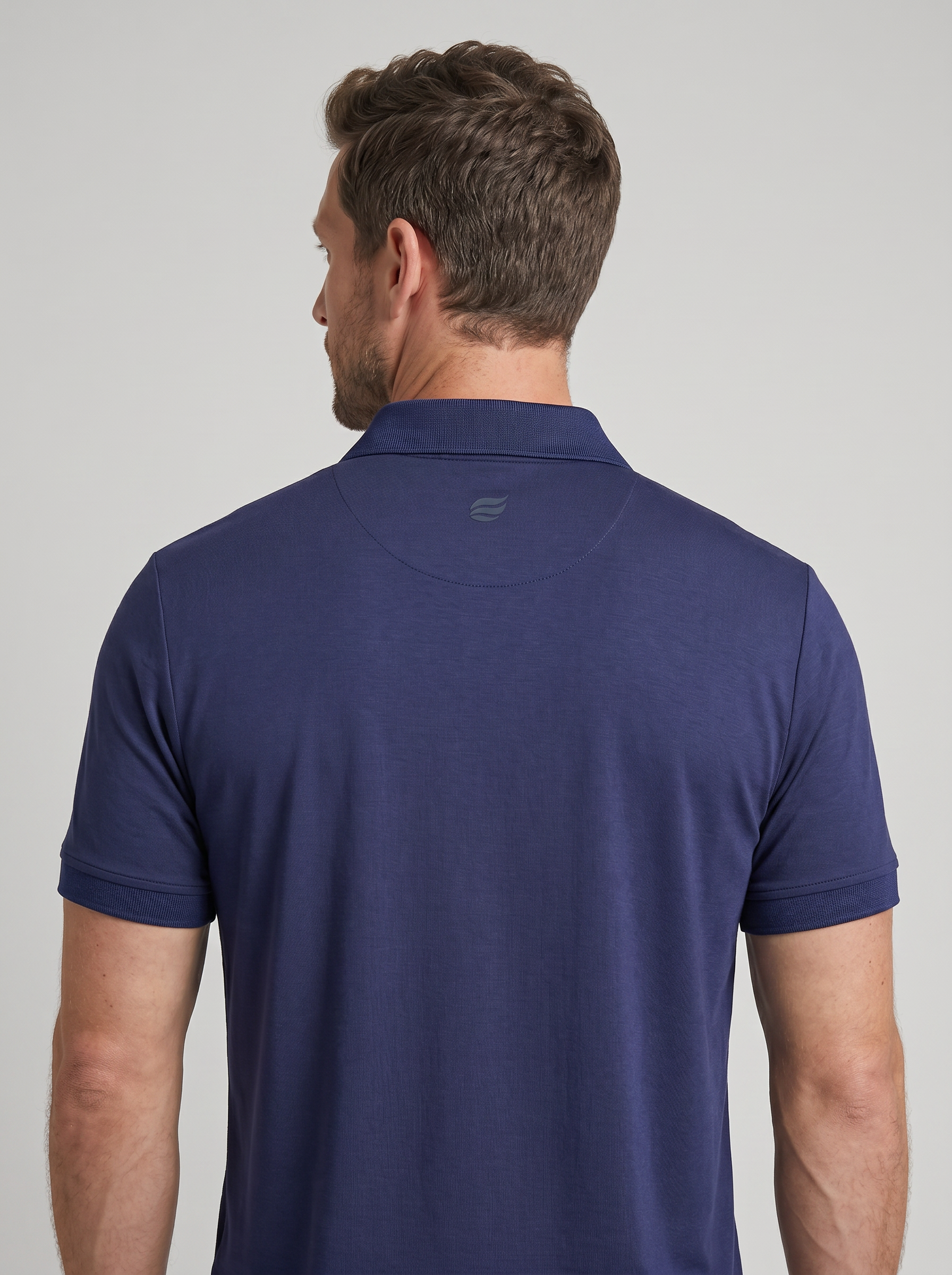 Natural Performance Polo - Navy blue