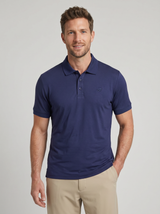 Natural Performance Polo - Navy blue