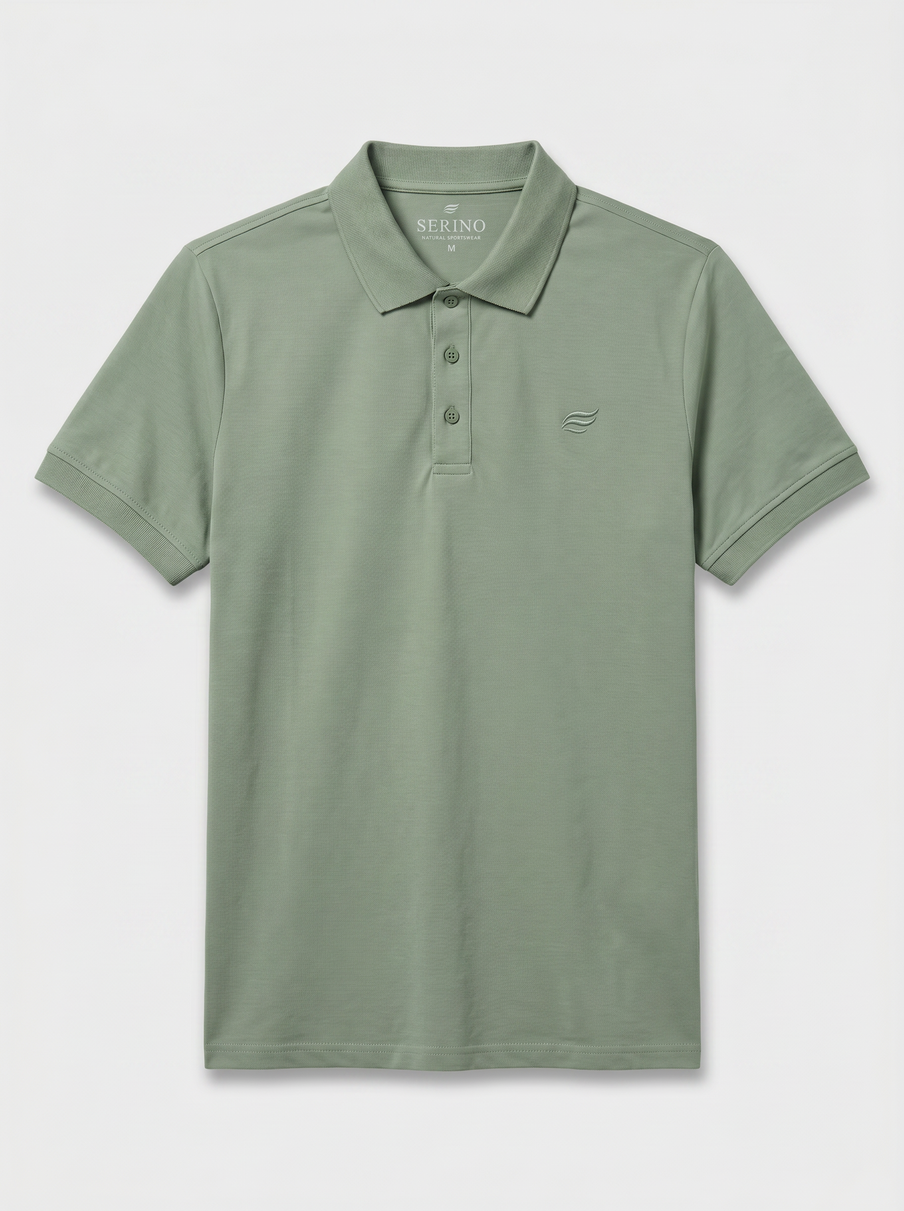 Natural Performance Polo - Sage