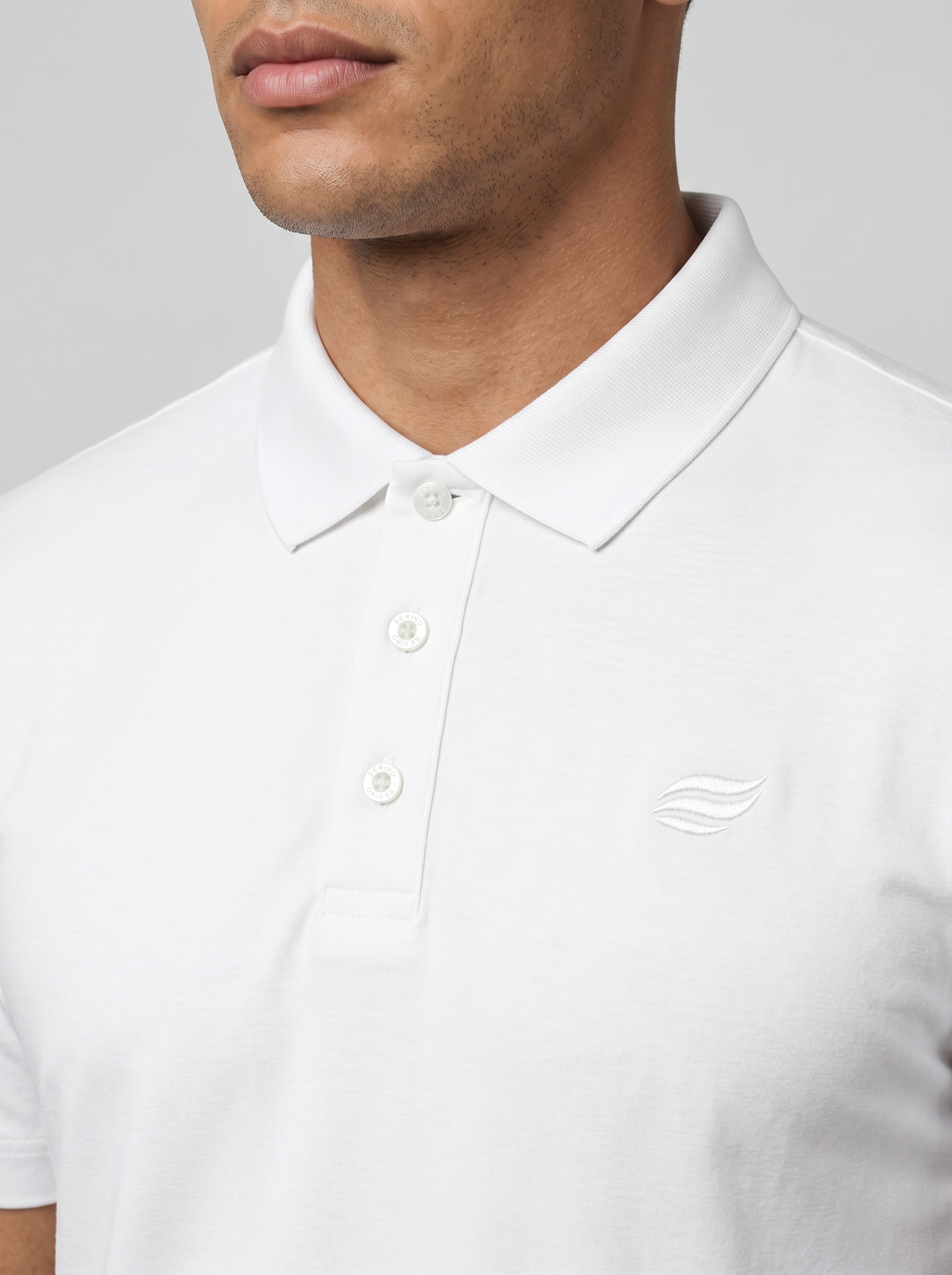 Natural Performance Polo - White