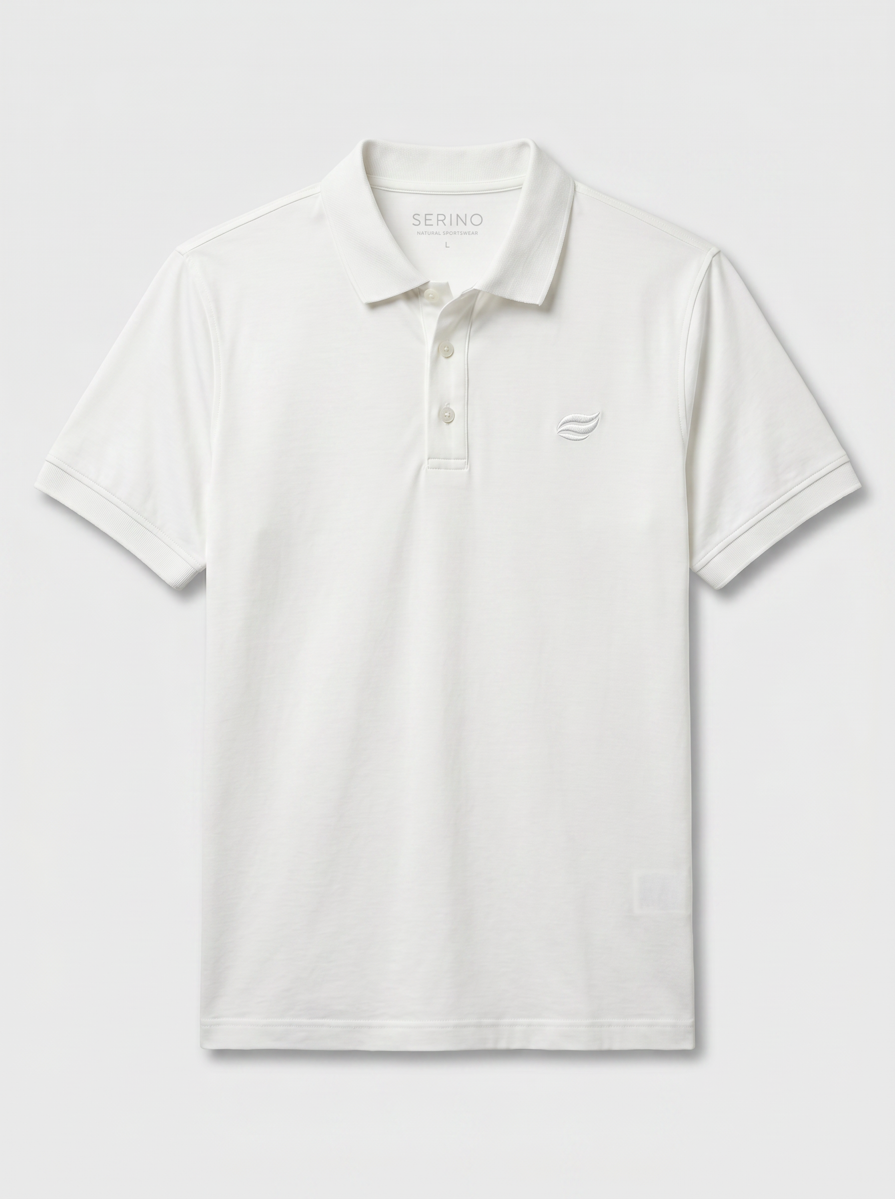 Natural Performance Polo - White