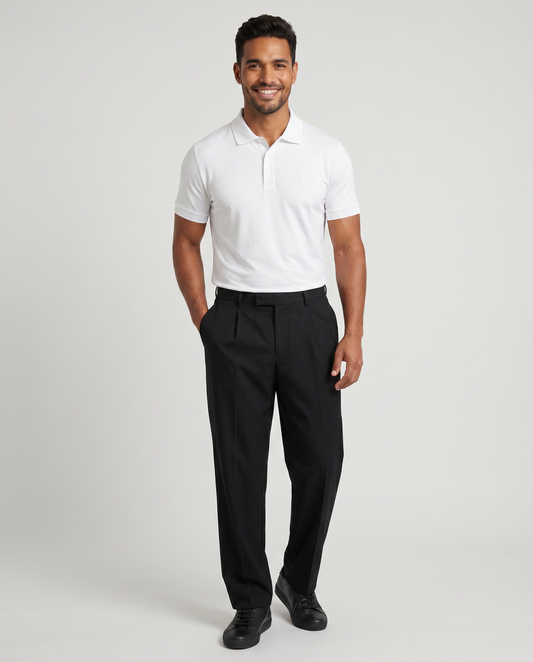 Natural Performance Polo - White