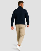 Heavy Natural Performance Quarter Zip - Navyblau