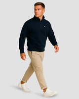 Heavy Natural Performance Quarter Zip - Navyblau