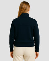 Natural Comfort Quarter Zip Sweater - Navy blue