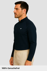 Light Natural Performance Quarter Zip - Navyblau