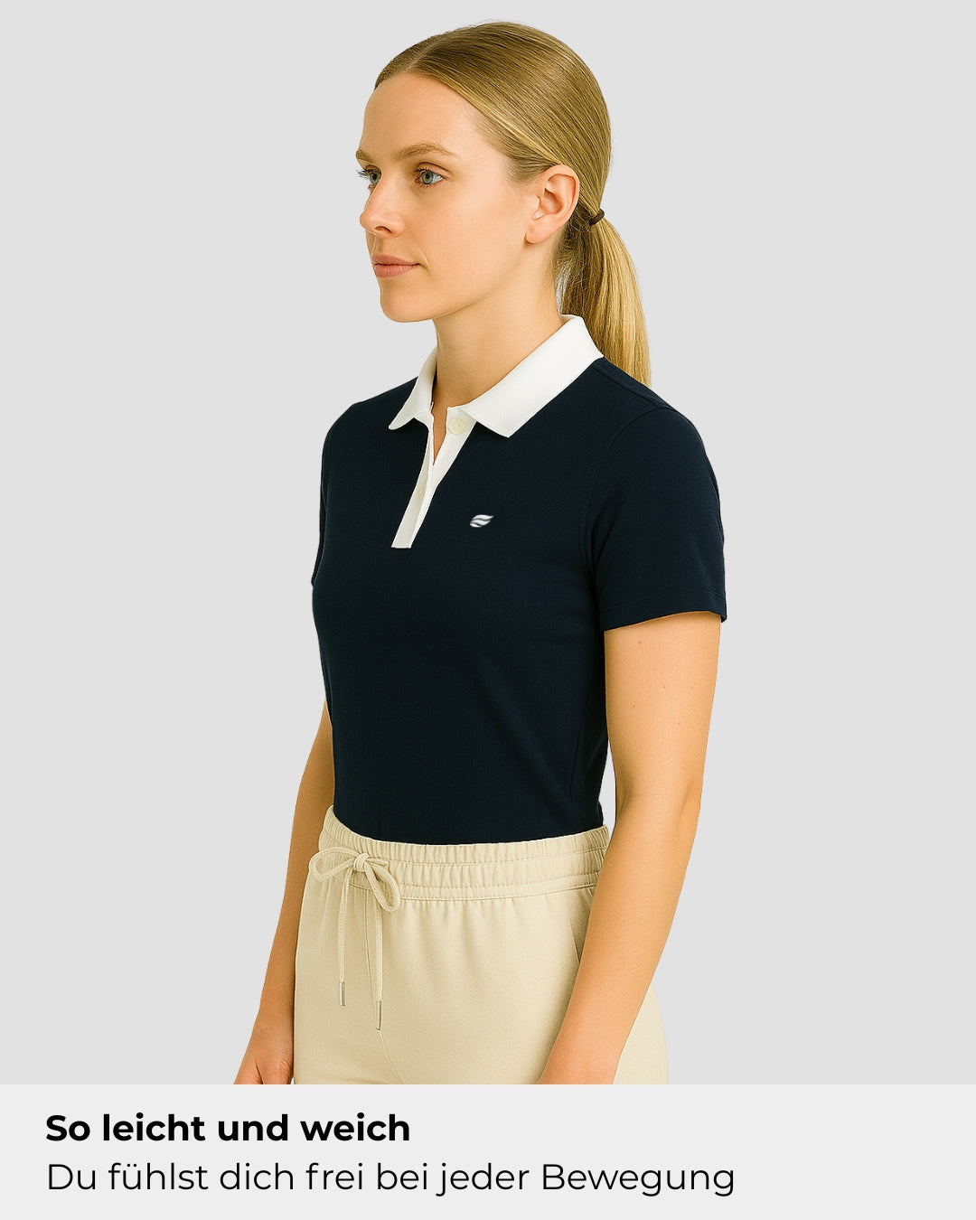 Natural Performance Polo - Navyblau