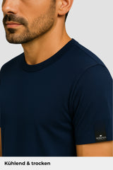 Natural Performance Tee - Navyblau