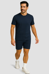 Natural Performance Tee - Navyblau