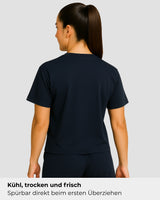 Natural Performance Tee - Navyblau