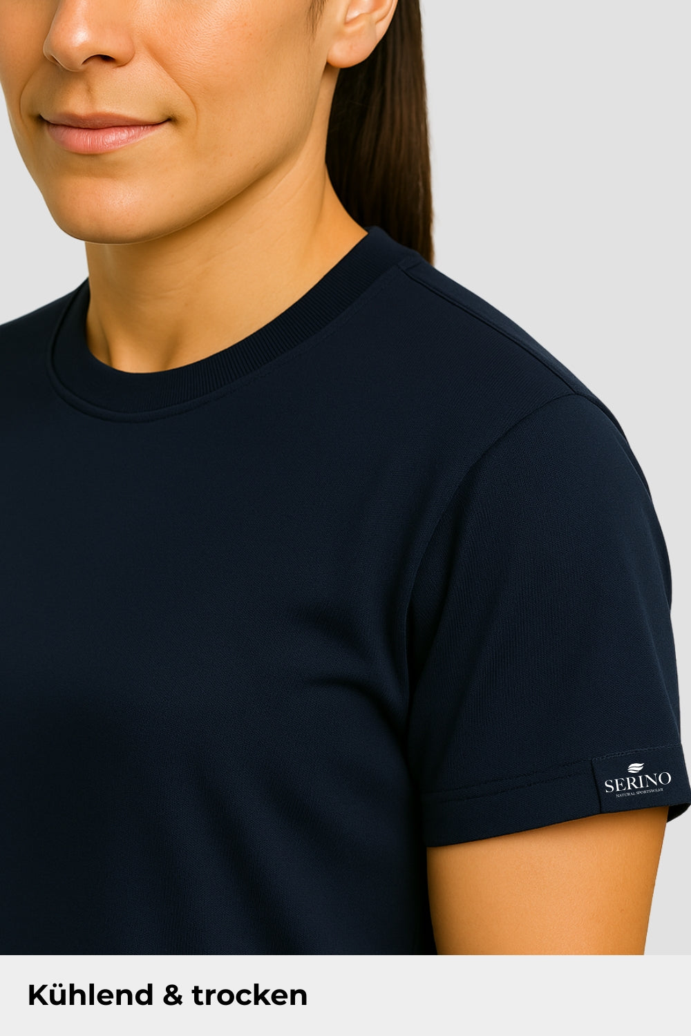 Natural Performance Tee - Navyblau