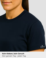 Natural Performance Tee - Navyblau