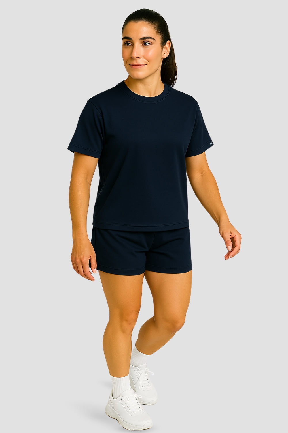 Natural Performance Tee - Navyblau