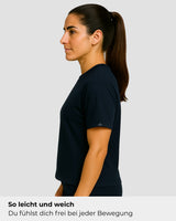 Natural Performance Tee - Navyblau