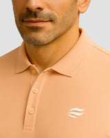 Natural Performance Polo - Peach