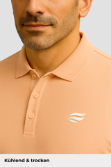 Natural Performance Polo - Peach