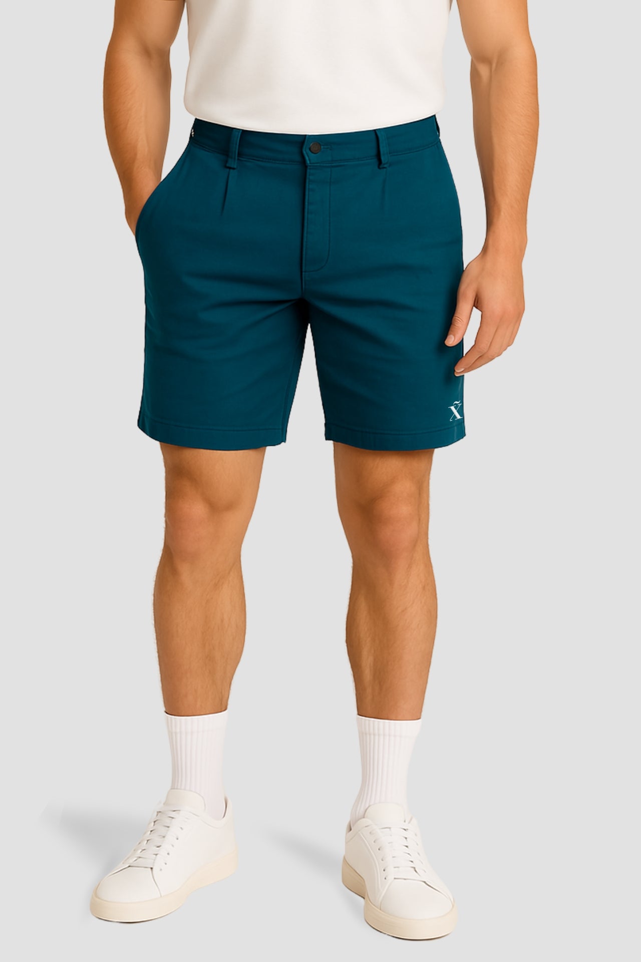 Classic Natural Shorts - Petrolblau
