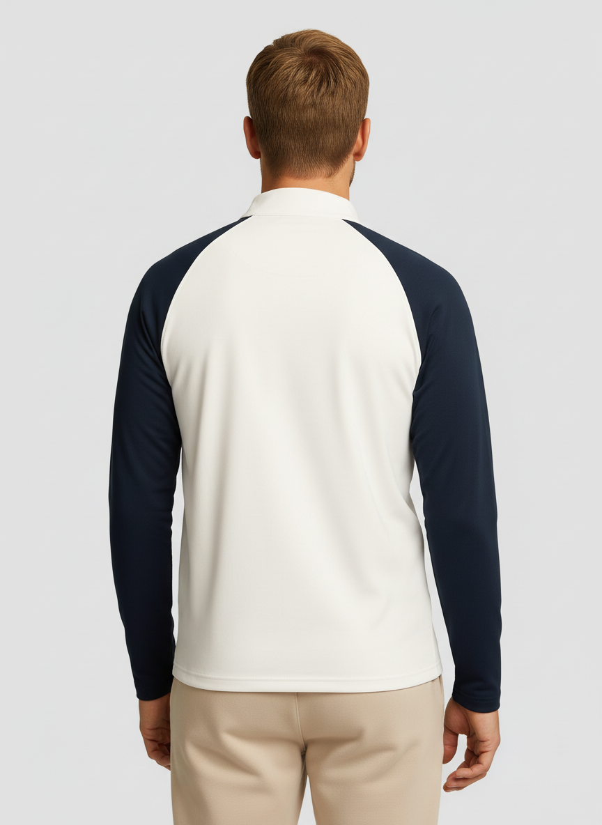 Lightweight Natural Performance Quarter Zip - Weiß