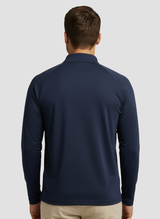 Lightweight Natural Performance Quarter Zip - Navyblau