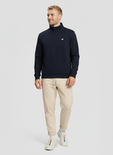 Natural Comfort Quarter Zip Sweater - Navyblau
