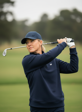 Natural Comfort Quarter Zip Sweater - Navyblau