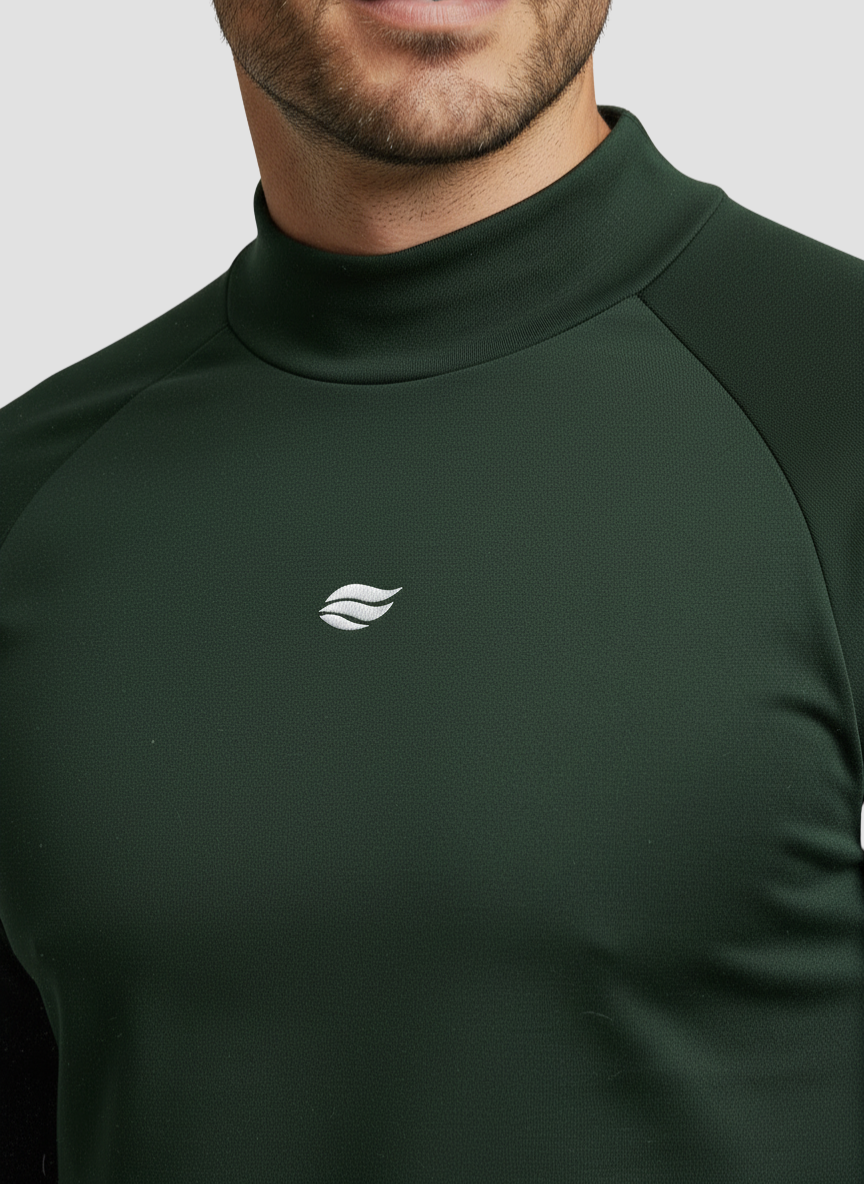 Natural Performance Longsleeve - Dunkelgrün