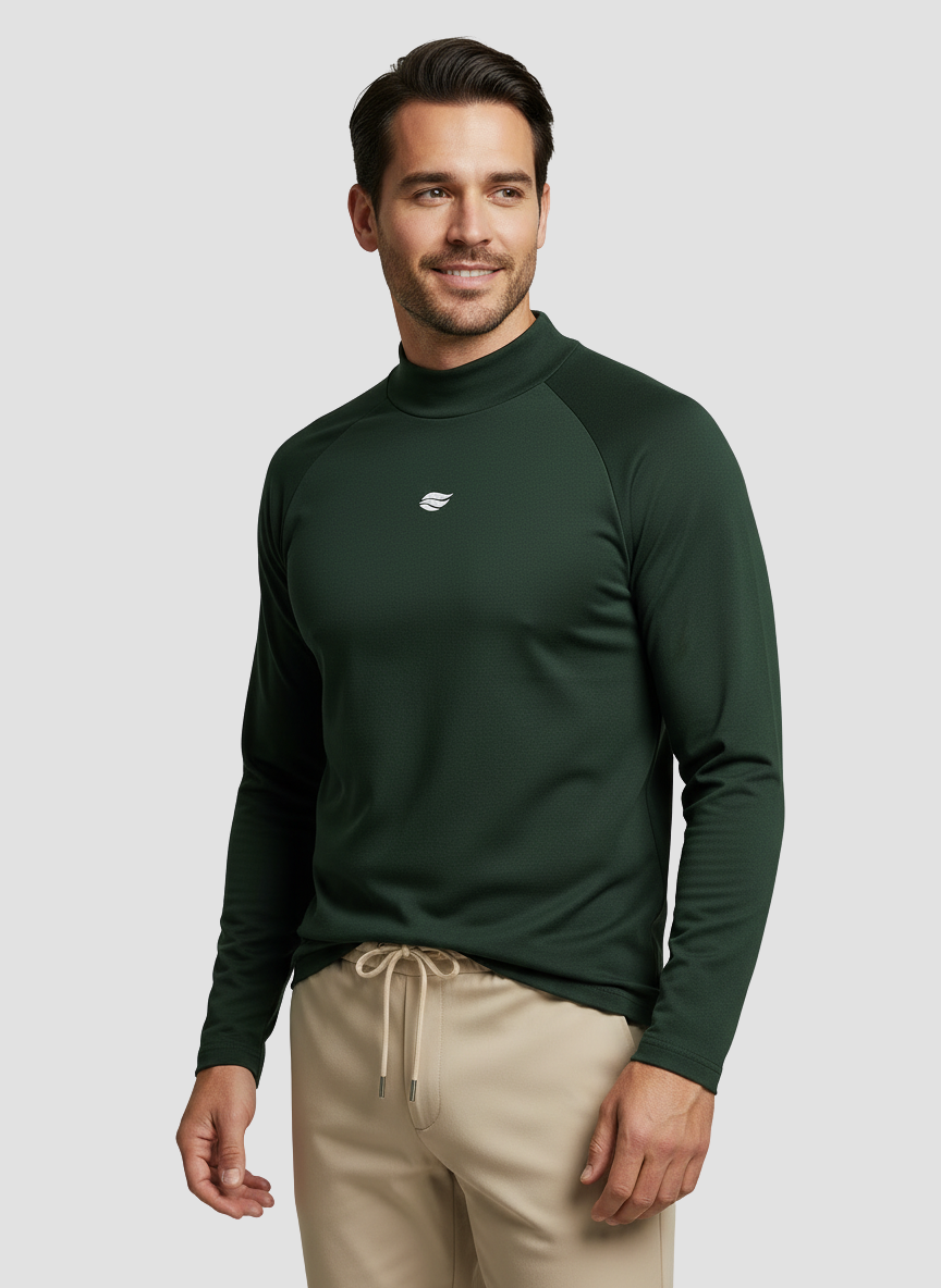 Natural Performance Longsleeve - Dunkelgrün