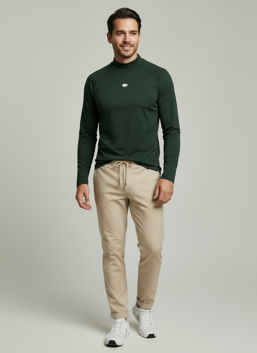 Natural Performance Longsleeve - Dunkelgrün