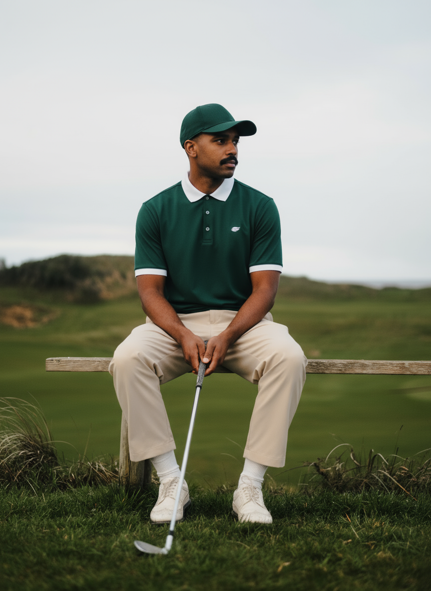 Natural Performance Polo - Dunkelgrün