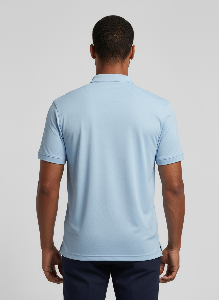 Natural Performance Polo - Hellblau