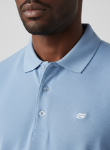 Natural Performance Polo Classic Fit - Light Blue