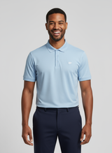 Natural Performance Polo - Hellblau