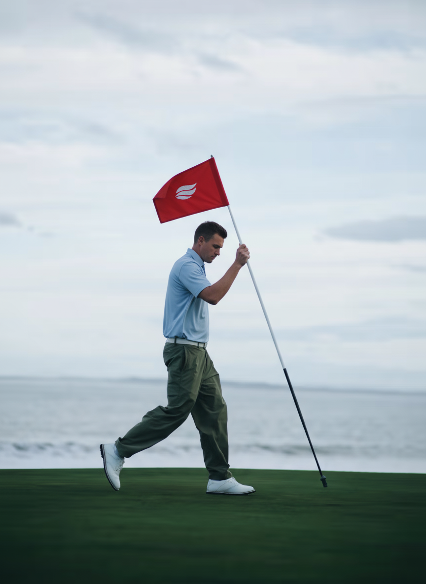 Natural Performance Polo - Hellblau