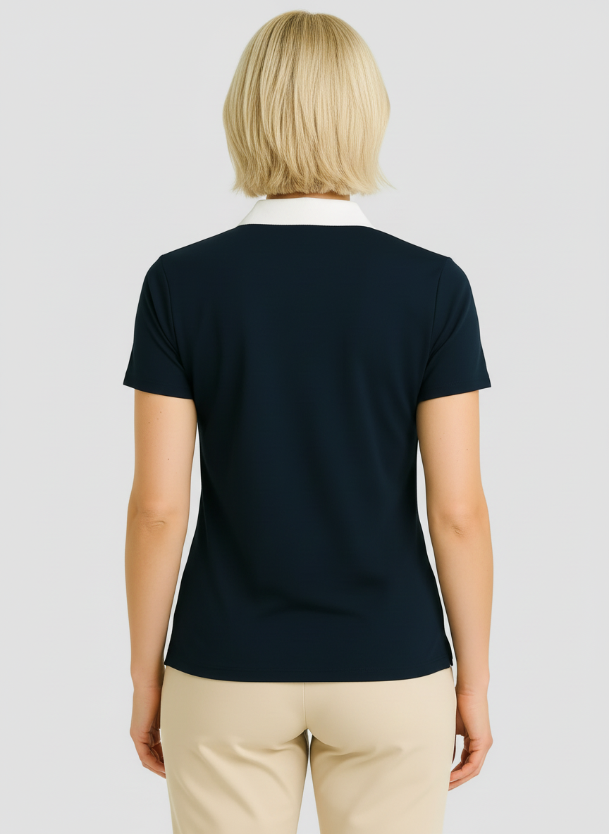 Natural Performance Polo - Marineblauw