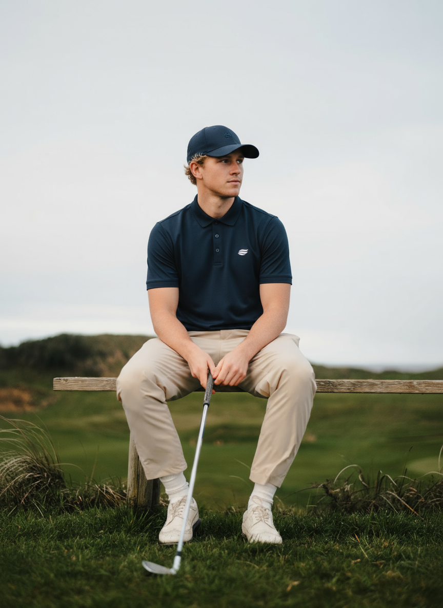Natural Performance Polo - Navyblau