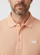 Natural Performance Polo - Peach