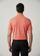 Natural Performance Polo - Sunset Coral