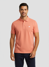 Natural Performance Polo - Sunset Coral