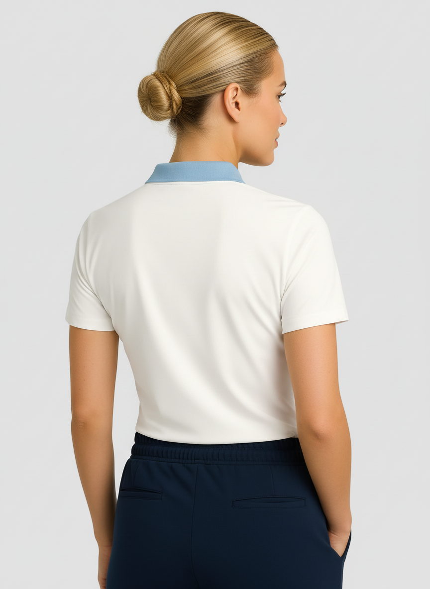 Natural Performance Polo - White
