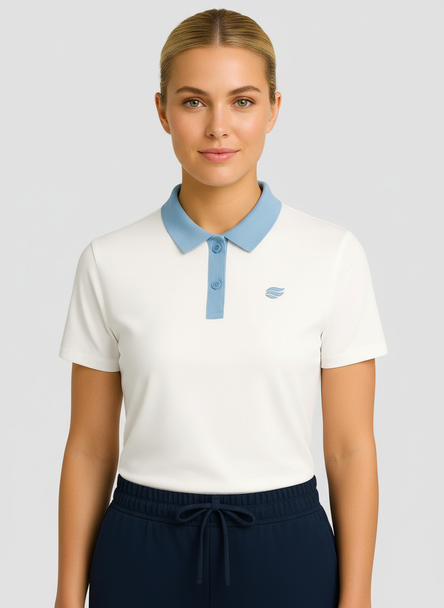 Natural Performance Polo - White