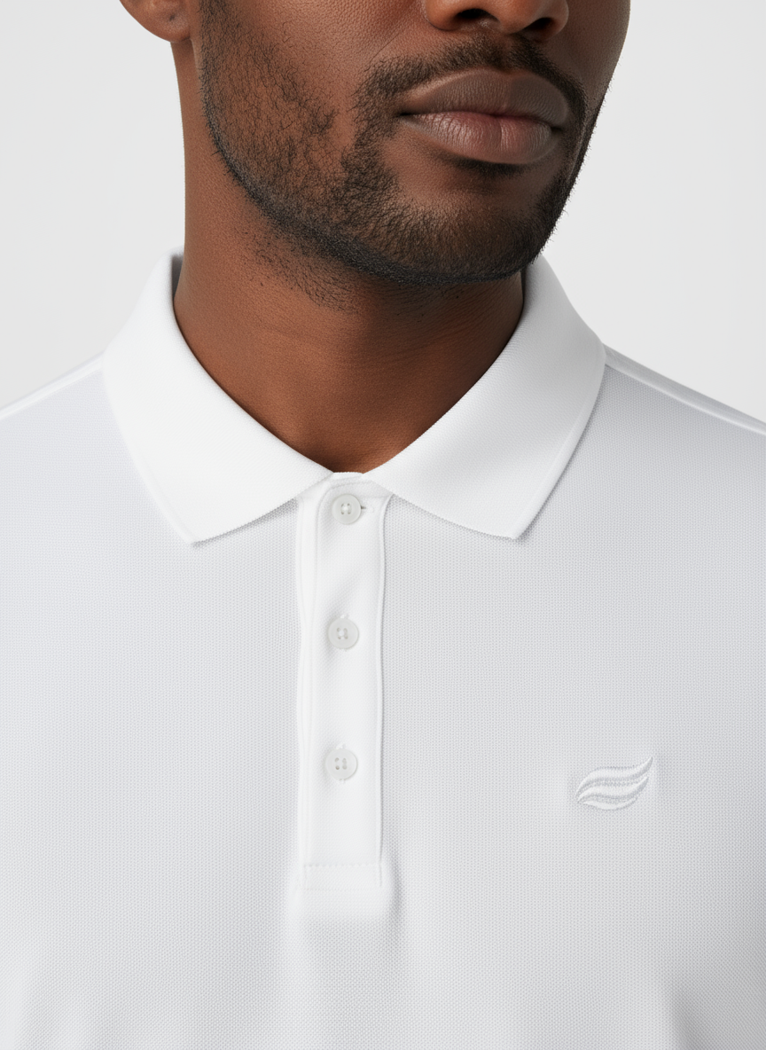 Natural Performance Polo - Weiß