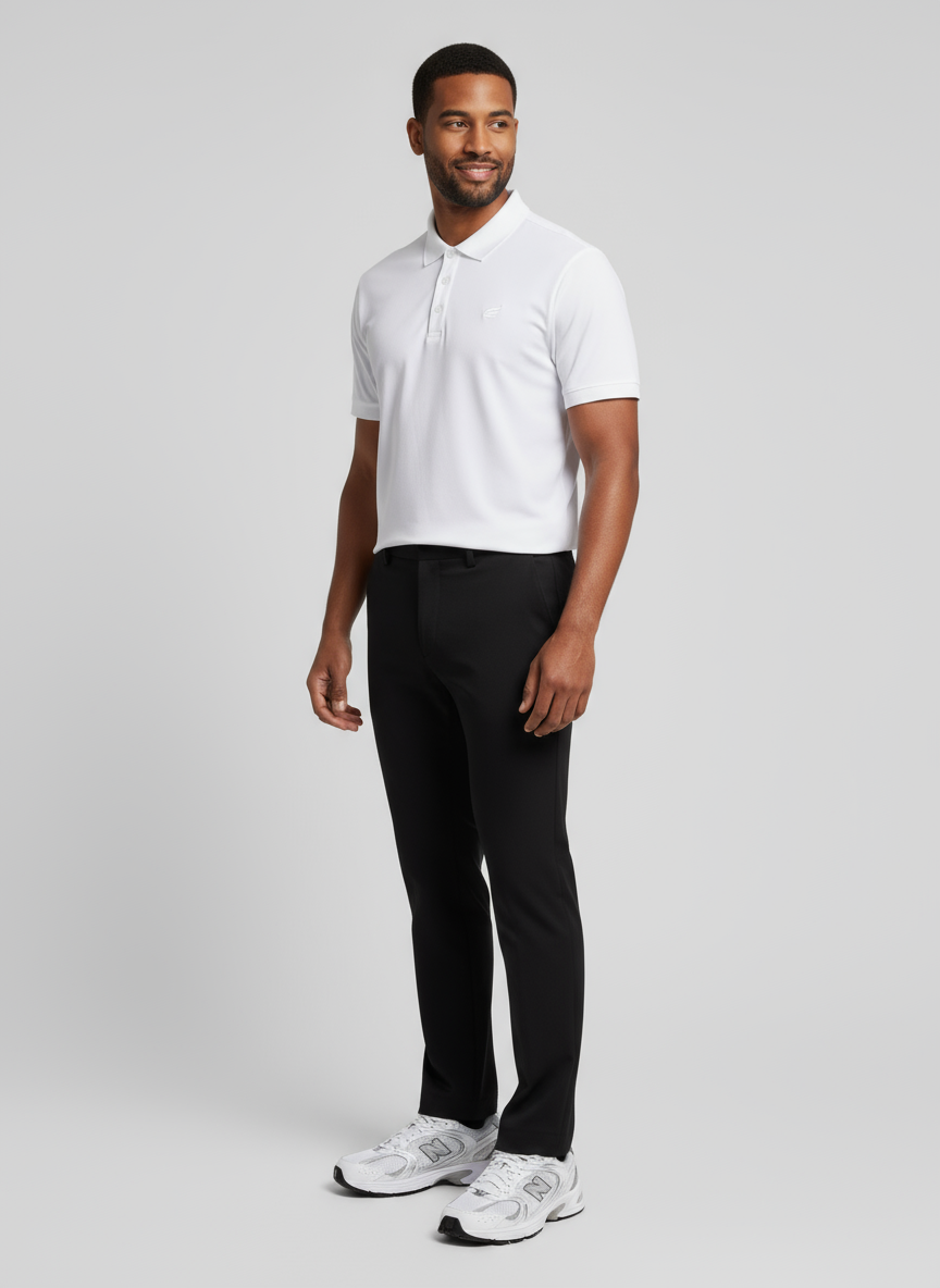 Natural Performance Polo - Weiß