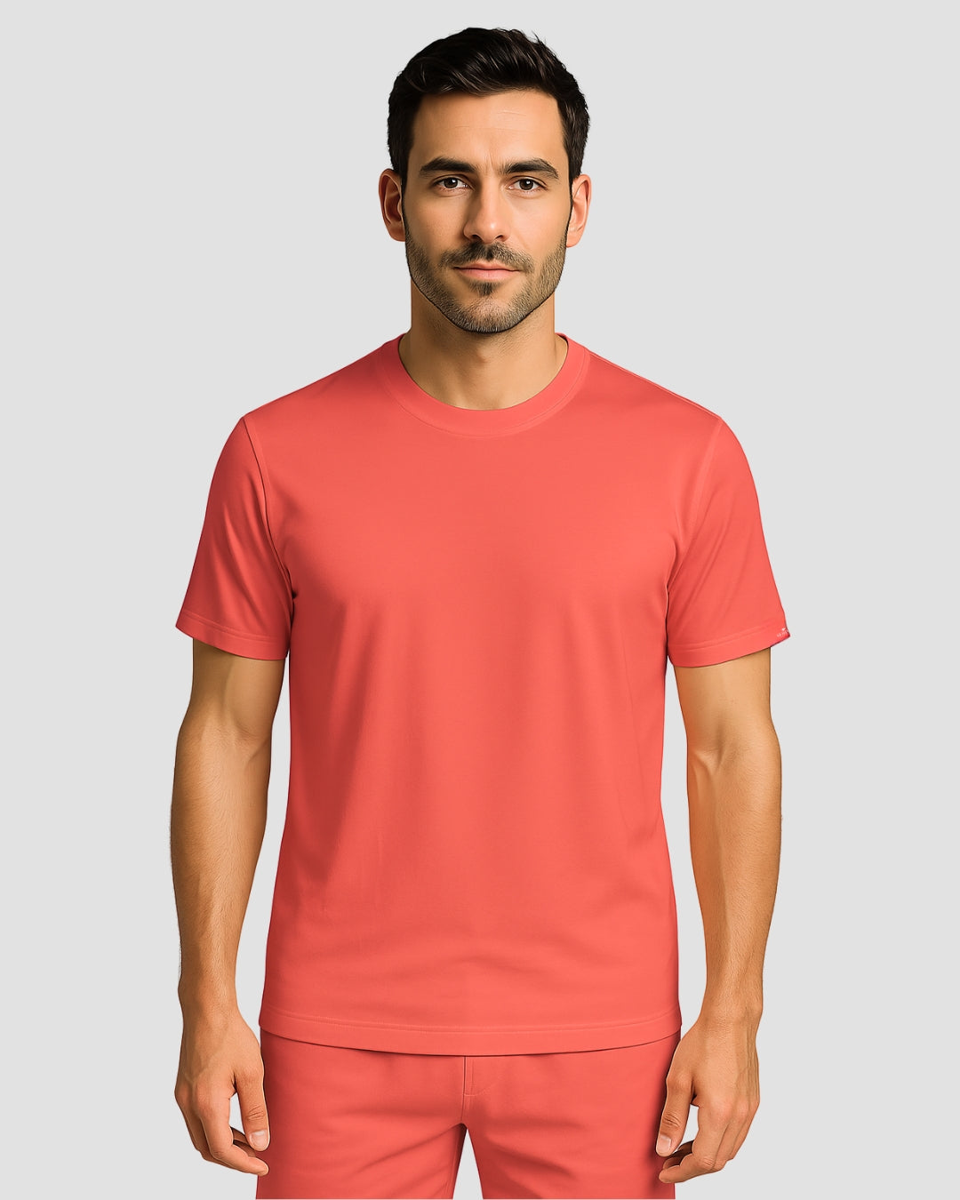 Natural Performance T-Shirt - Sunset Coral