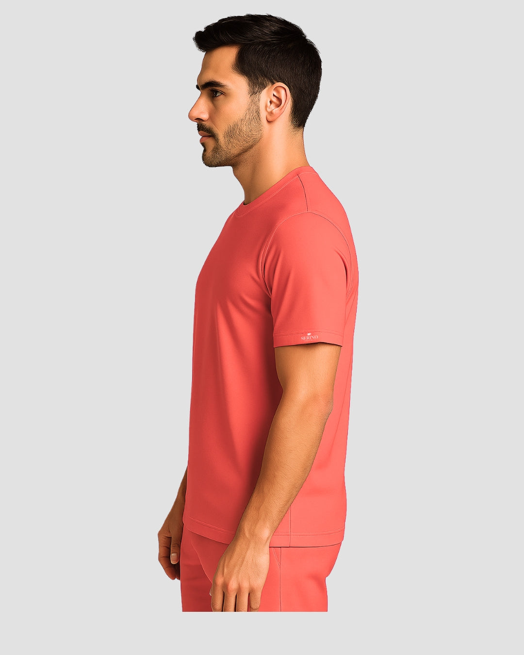 Natural Performance T-Shirt - Sunset Coral