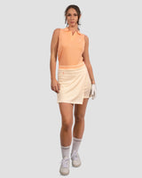 Peach Sleeveless TENCEL™ Polo