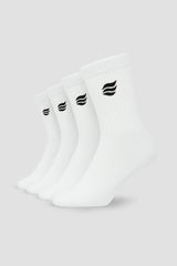 Serino Crew Socks 2er Pack - Weiß